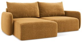 Oranžová rozkladacia/s úložným priestorom rohová pohovka (ľavý roh) Kalena – Makamii