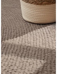 Ručne tkaný vlnený koberec taupe 160x230 cm Eleni Taupe – Hanse Home