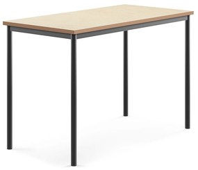 Stôl SONITUS, 1400x700x900 mm, linoleum - béžová, antracit