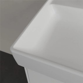 VILLEROY &amp; BOCH Collaro umývadlo na skrinku s dvomi otvormi, bez prepadu, 1200 x 470 mm, Stone White, s povrchom CeramicPlus, 4A33C1RW