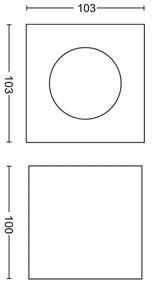 Philips 50491/31/P0-LED Stmievateľné bodové svietidlo MYLIVING BOX 1xLED/4,5W/230V