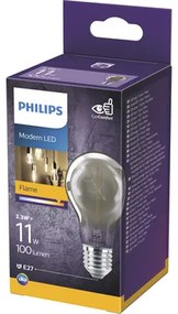 LED žiarovka Philips E27 2,3W/15W 100lm 1800K dymová