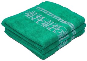 Bambusová osuška BAMBOO 70x140 cm zelená, 70% bambus | 30% bavlna