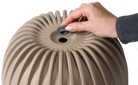 Kvetináč STRIPPED ECO 24 cm antracitový