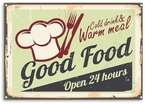 Gario Obraz na plátne Ceduľa dobré jedlo Rozmery: 60 x 40 cm