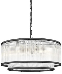 Zuma Line P0528-06H-P7AC - Luster na reťazi SERGIO 6xE14/60W/230V čierna