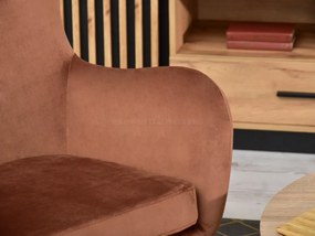 Kreslo Nesia (medená + buk biely). Vlastná spoľahlivá doprava až k Vám domov. 1110323