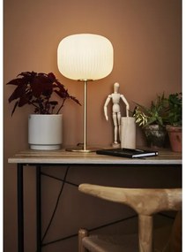 Markslöjd 107819 - Stolná lampa SOBER 1xE27/60W/230V biela/mosadz