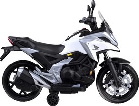 JOKOMISIADA Elektrická motorka na batériu pre deti HONDA NC750X so zvukmi PA0314 biela