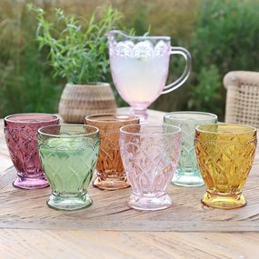 Set 6ks farebných pohárov na vodu Saint-Émilion - Ø 8*10 cm / 200ml
