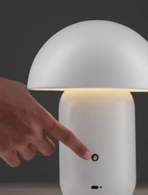 Dizajnová stojaca lampa Pois Biela