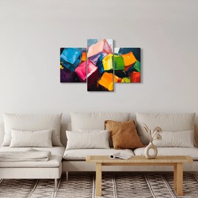 Obraz - Farebné kocky (90x60 cm)