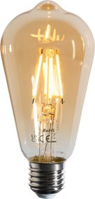 Sada 5 stmievateľných LED žiaroviek E27 Filament ST64 zlatá 4,5W 450 lm 2200K