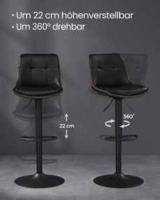 Set dvoch barových stoličiek LJB095B01