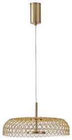 LED Luster na lanku LED/10W/230V 3000K zlatá pr. 35 cm