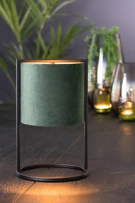 Stolná lampa SANTOS, Velour Dark Green, Výška 35 cm