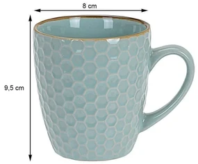 Sada kameninových hrnčekov Honey 300 ml, 4 ks