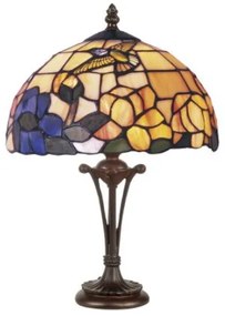 Lampa Tiffany stolová KOLIBRÍK 47*Ø25