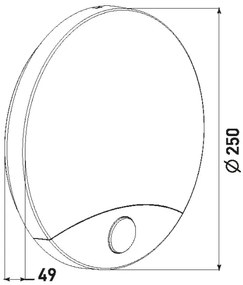 LED Vonkajšie nástenné svietidlo so senzorom HIBIS LED/15W/230V IP44