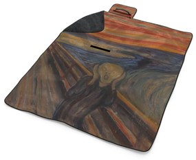 Sablio Plážová deka Výkrik - Edvard Munch: 200x140 cm