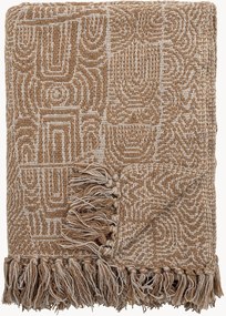 Ručne tkaný prehoz so strapcami Bresso