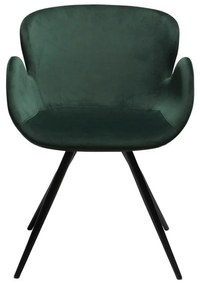 Zelené čalúnené jedálenské kreslo s podrúčkami Gaia – DAN-FORM Denmark