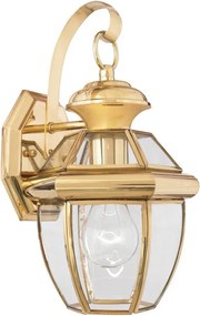 Elstead QZ-NEWBURY2-S-PB-Vonkajšie nástenné svietidlo NEWBURY 1xE27/60W/230V IP44