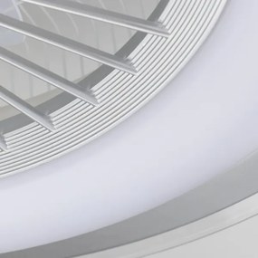 Brilagi - LED Stmievateľné svietidlo s ventilátorom RONDA LED/48W/230V strieborná+DO