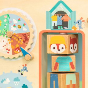 Lilliputiens - Activity Board - obliekame sa podľa počasia - líška Alice