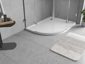 Mexen Flow sprchová vanička polokruhová asymetrická slim pravá 100 x 80 cm, biely lesk - 46Q108010R