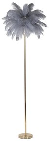Stojacia lampa v sivo-zlatej farbe (výška 160 cm) Palm – Mauro Ferretti
