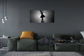 Obraz canvas Baletka sivé pozadie 125x50 cm