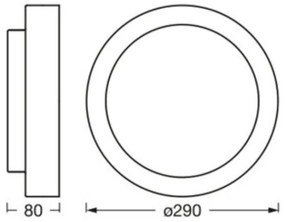 Osram - Stropné svietidlo ORBIS MADRID 2xE27/10W/230V pr. 29 cm biela