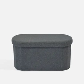 Skladacia taburetka sivá 76x38x38 cm