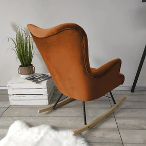 Hojdacie kreslo v škandinávskom štýle Blanco, Farby: Magic Velvet 2222