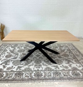 Jedálenský stôl DIAMOND dub vicenza / čierna 180 x 90 cm