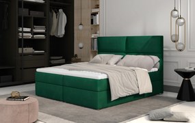 Kontinentálna posteľ 165 cm Alyce (zelená) (s matracmi). Vlastná spoľahlivá doprava až k Vám domov. 1027451