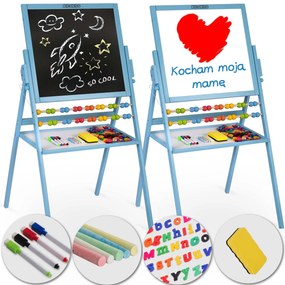 Magnetická otočná tabuľa Ricokids - modrá