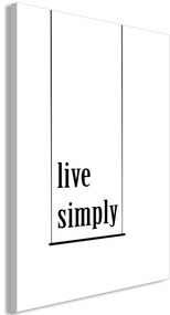 Artgeist Obraz - Minimalistic Motto (1 Part) Vertical Veľkosť: 20x30, Verzia: Premium Print