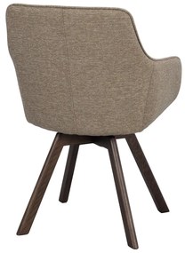 Béžové čalúnené jedálenské kreslá v súprave 2 ks Alison – Rowico