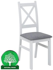 Stolička Alina biela/sivá