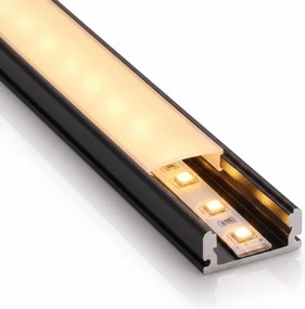 SADA 1x LED pás so senzorom FLEX LED/3,6 W/4xAA, 2 m + 2x zapustený profil 1 m