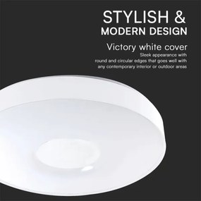 LED Stmievateľné stropné svietidlo LED/40W/230V 3000-6500K 39 cm biela + DO