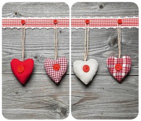 WENKO 2521481100 - Krycia doska 30x52 cm pestrofarebná/šedá/priehľadná