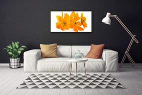Obraz na plátne Oranžové kvety 100x50 cm