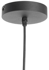 Art Deco závesné svietidlo čierne so zlatým sklom 33 cm - Pallon