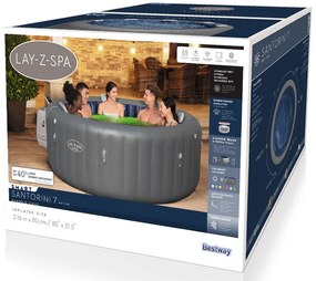 Vírivka Lay-Z-Spa SANTORINI PRO 7 LED hydromassage pre 5-7 osôb Bestway  6001T
