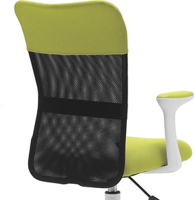 Detská stolička Neoseat MONKEY WHITE s podnožou — látka, biela / zelená