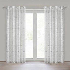 ZÁCLONA NA KRÚŽKOCH KATY 140X250 CM VZOROVANÁ