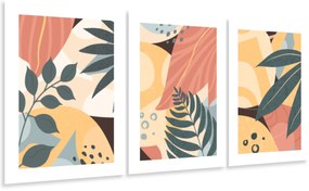 Gario Sada plagátov 4 ročné obdobia - 3 dielna Farba rámu: Bez rámu, Veľkosť: 99 x 45 cm